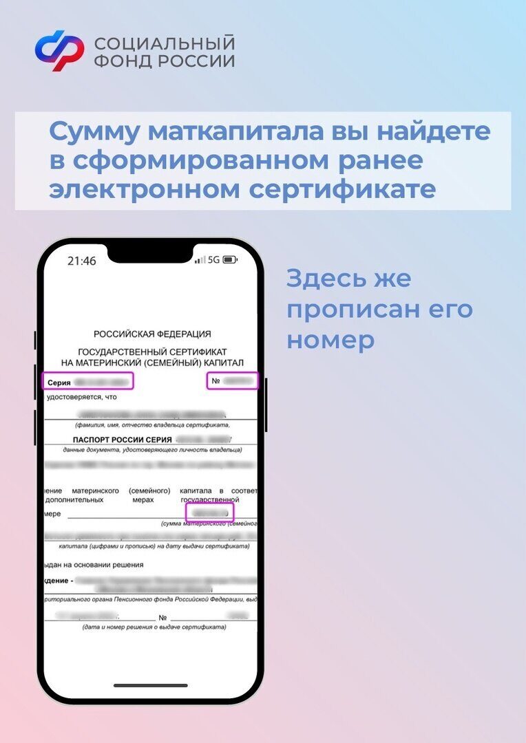 Где и Как узнать Номер сертификата, размер и остаток средств материнского  капитала